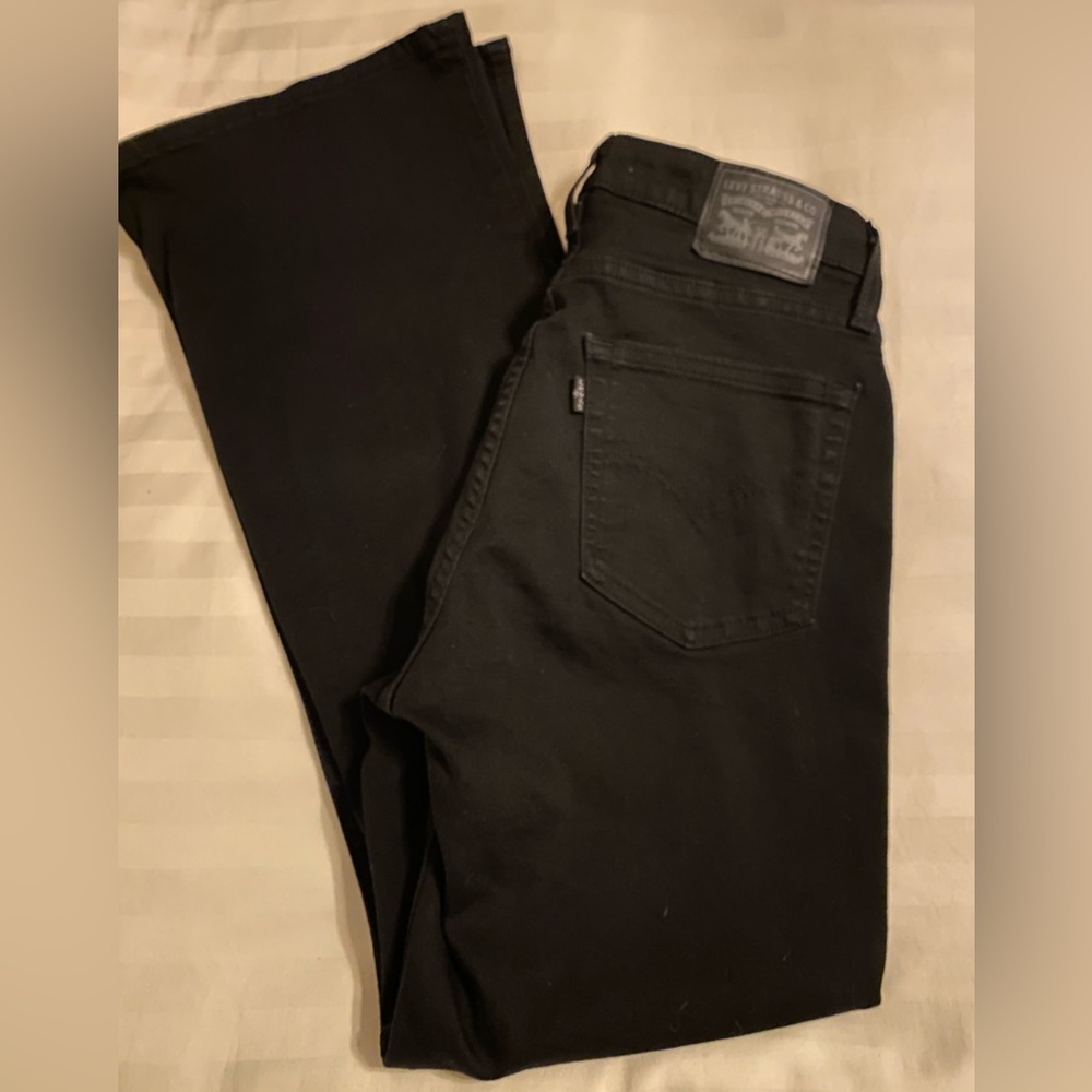 Levi's Women’s 726 Flare Classic Black Jeans Size 30 Excellent Condition